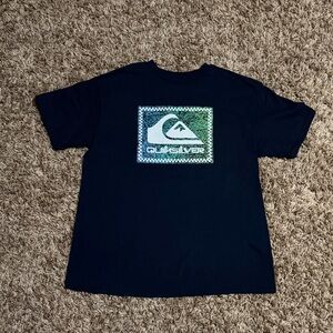 Quiksilver Navy Tee with Graphic Logo